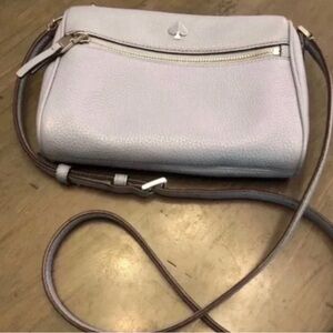 Kate Spade Polly Pebbled Leather Adjustable Crossbody Shoulder Bag - Blue